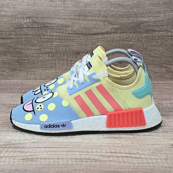 adidas NMD R1 Refined x Kevin Lyons Men's Sz 6 Women's Sz 7.5 Yellow Blue Shoes - Picture 3 of 9